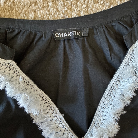 Anthropologie Chantik Beaded Embroidered Fringe Dress SIZE L - Picture 4 of 6